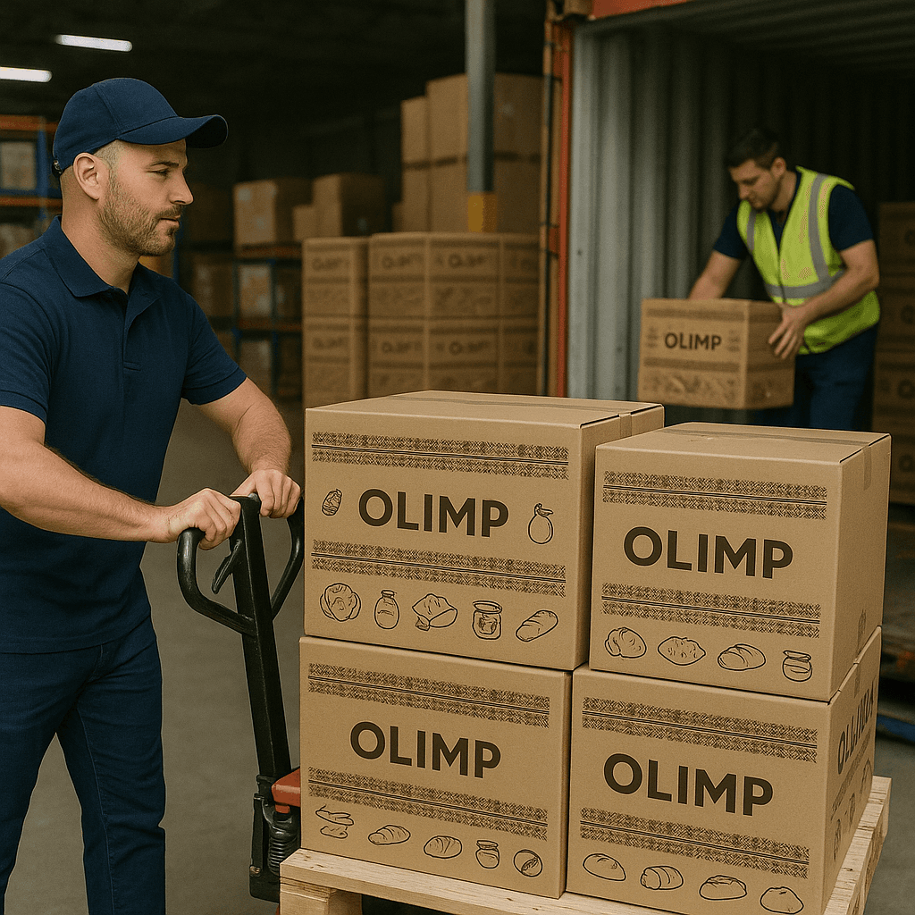 Curated grocery delivery in reusable crate