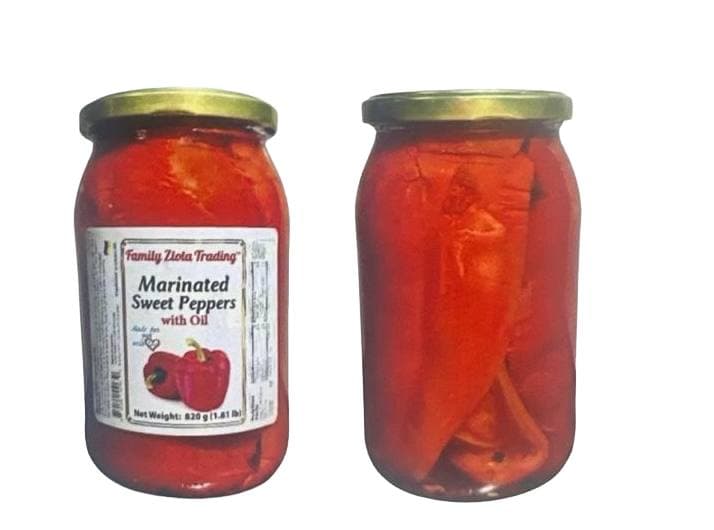 MARINADED SWEET PEPPERS W/OIL 6/820G