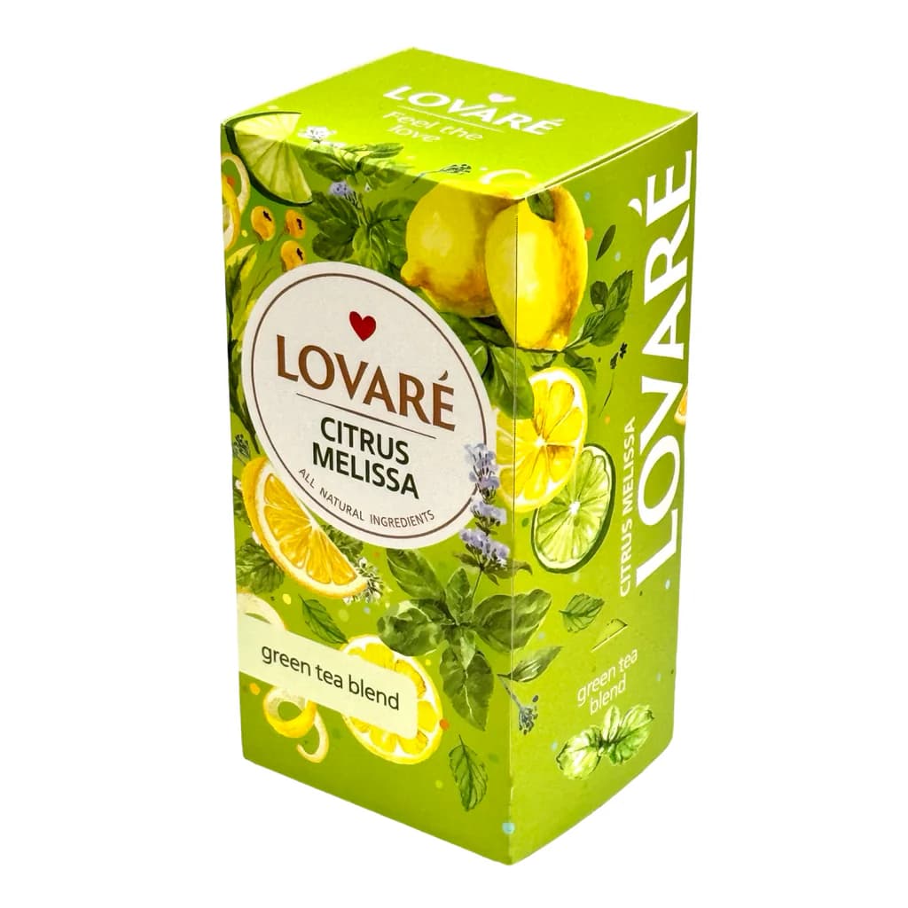 LOVARE GREEN TEA BLEND CITRUS MELISSA 12/36G (24*1.5G)
