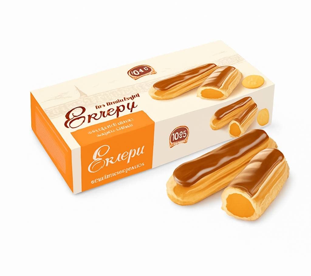 Eclairs W/Condensed Milk 8/360GR BKK Ukraine N4567