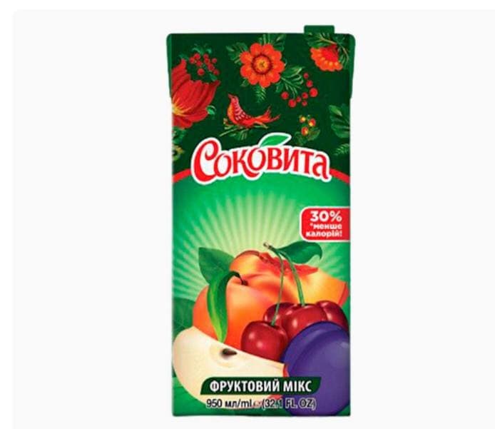 JUICE FRUIT MIX MULTIVITAMIN 12/0.95L SOKOVITA