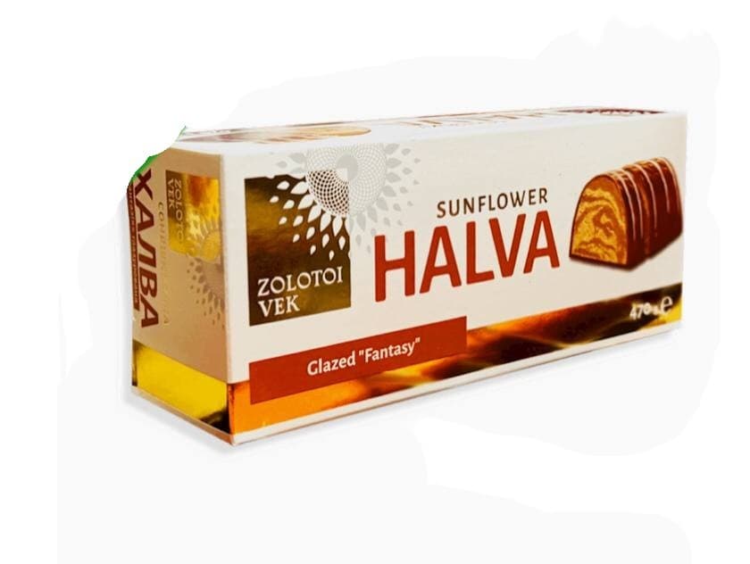 GLAZED MARBLE HALVA ROLL W/COCOA "FANTASY" 14/470G ZOLOTOY VEK