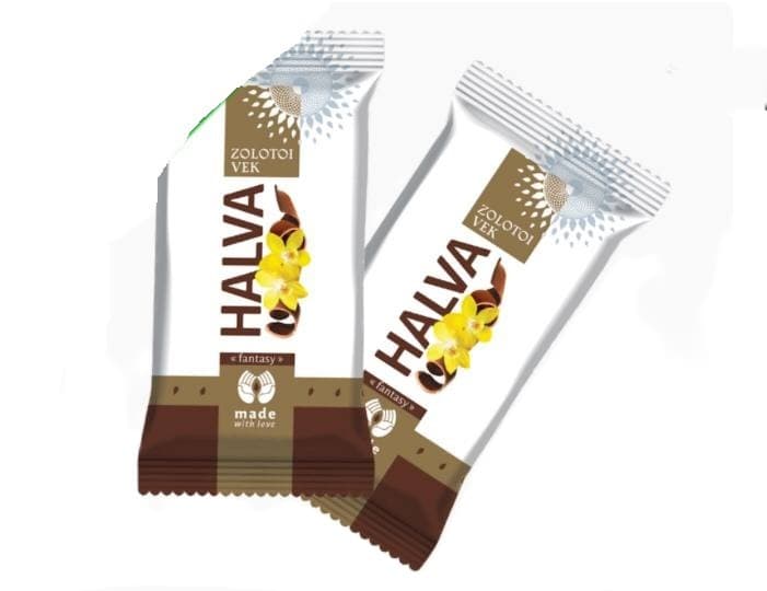 CANDY GLAZED HALVA SUNFLOWER VANILLA TV- BOX 1/3.3LB ZOLOTOY VEK