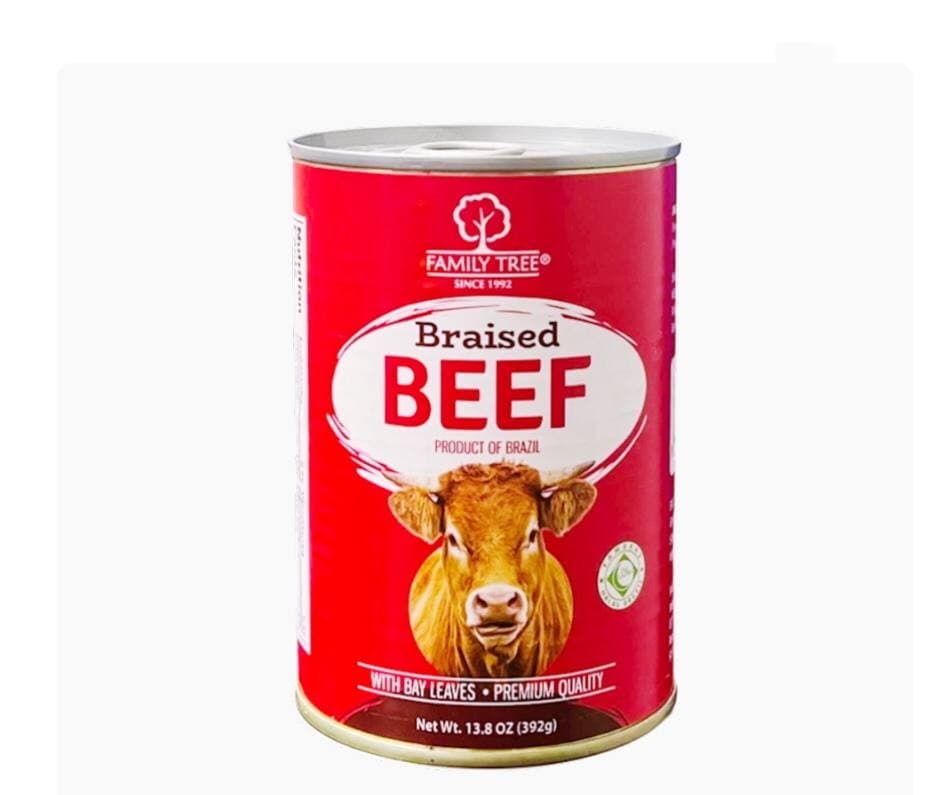 TUSHONKA BRAISED BEEF W/BAY LEAVES E/O 24/392G FAMILY TREE BRAZIL N49503