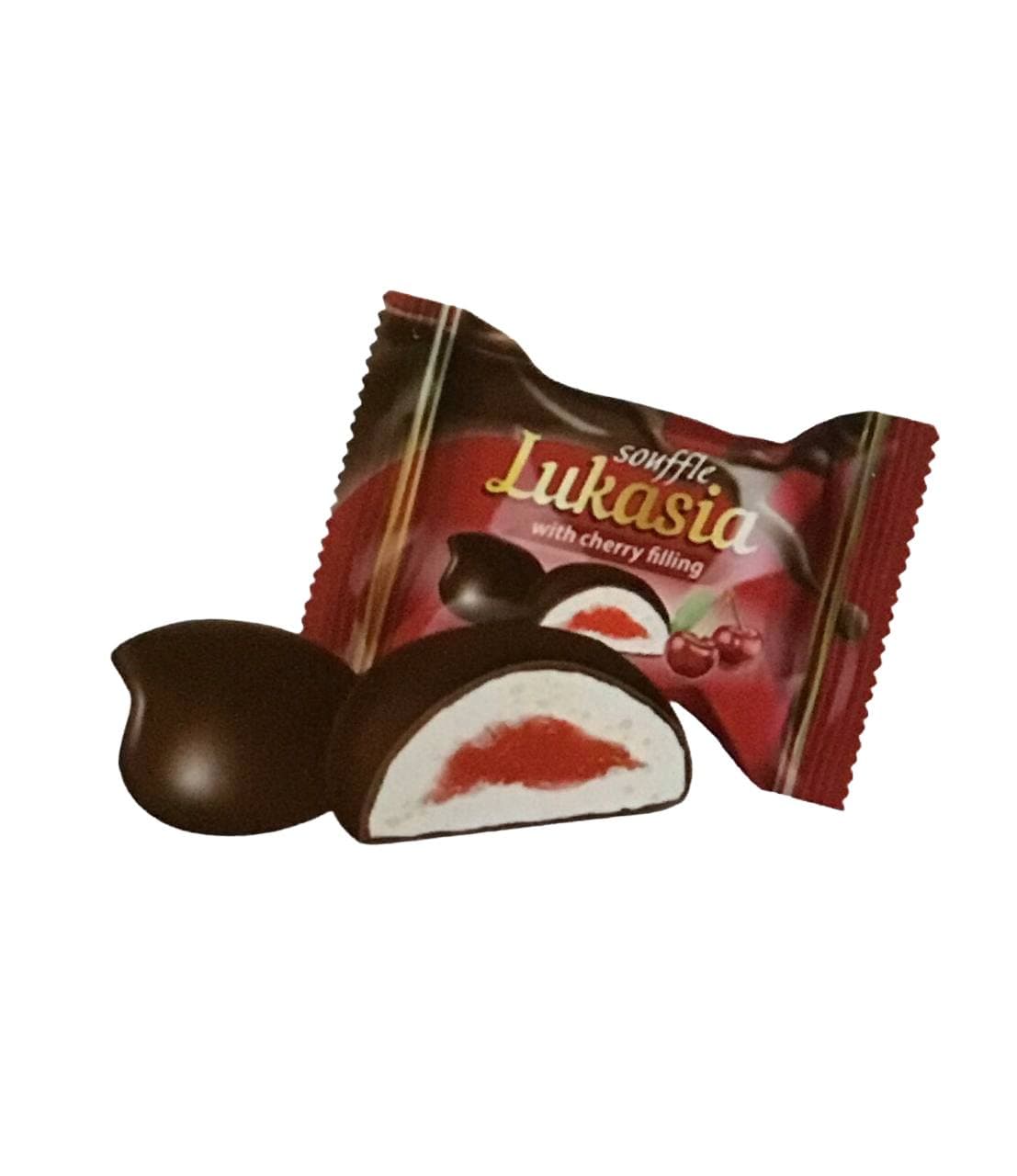 CANDY LUCASIA SOUFFLE WITH CHERRY FILLING 1/5.5 LB