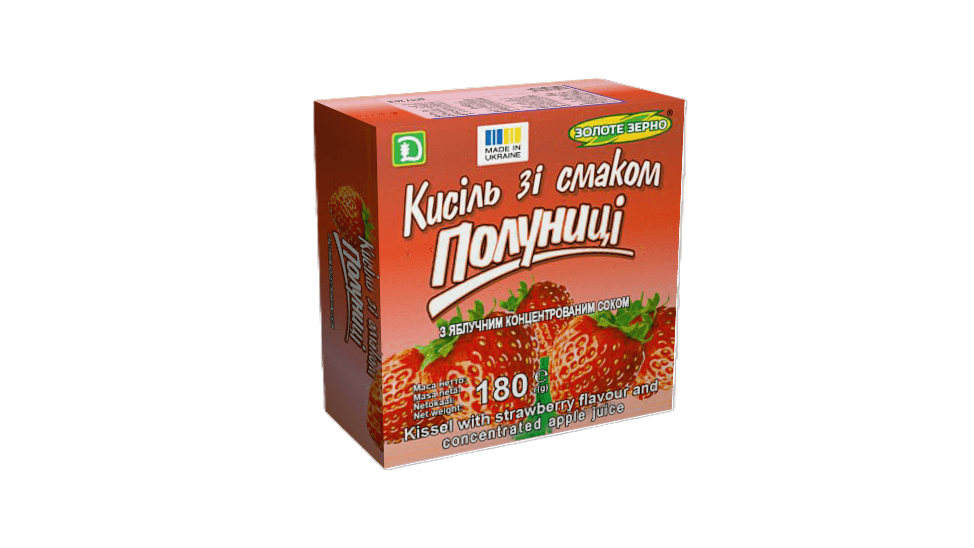 KISSEL W/STRAWBERRY AND APPLE JUICE 180g