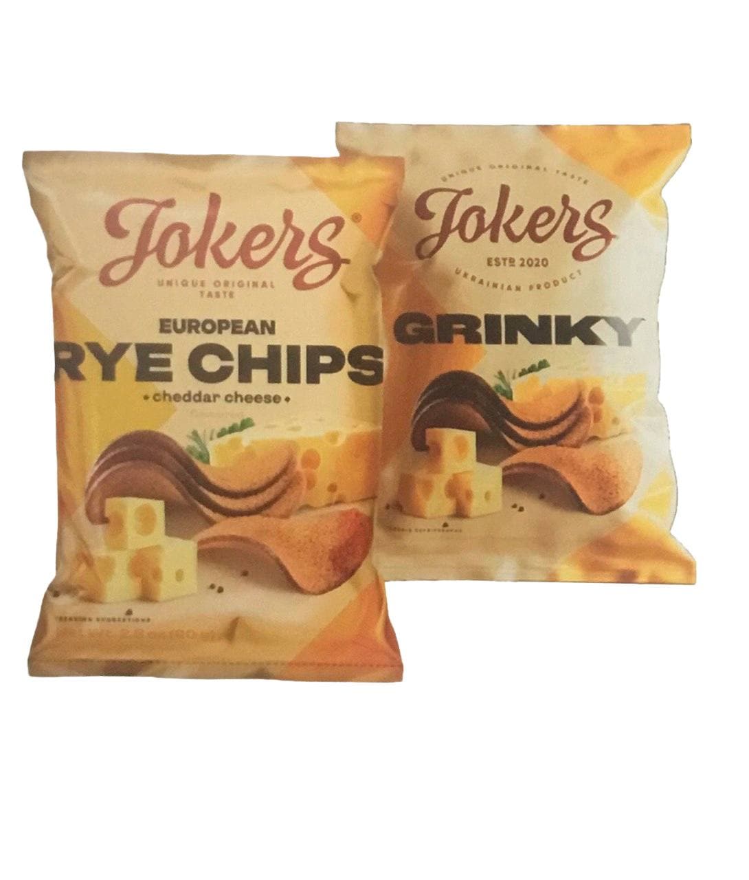 GRENKI VOLNISTYE (EUROPEAN RYE CHIPS) CHEDDAR CHEESE FLAVOR 20/80G