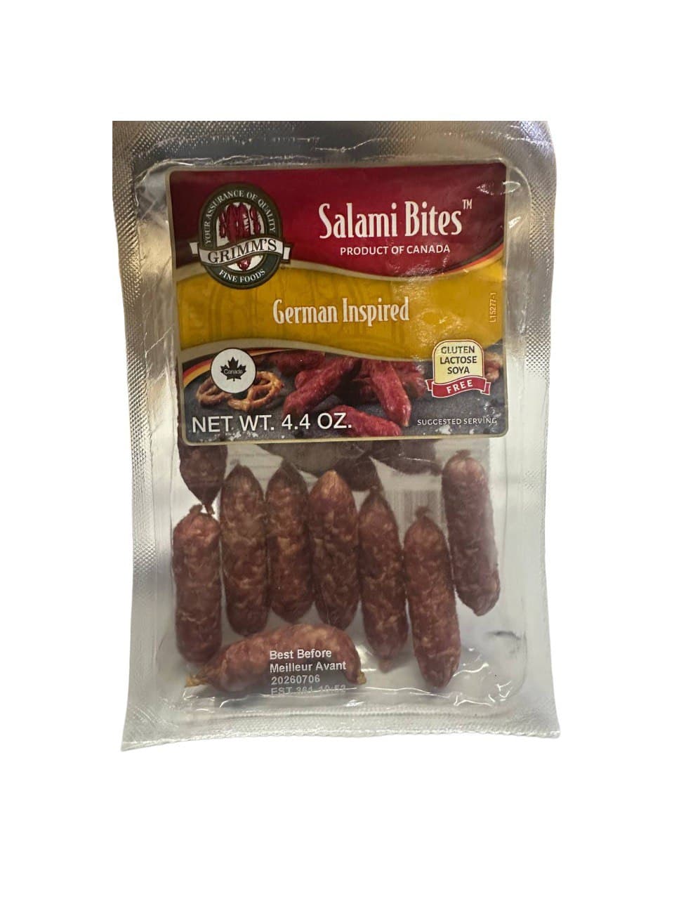 BITES SALAMI GERMAN INSPIRED 18/4,4 OZ